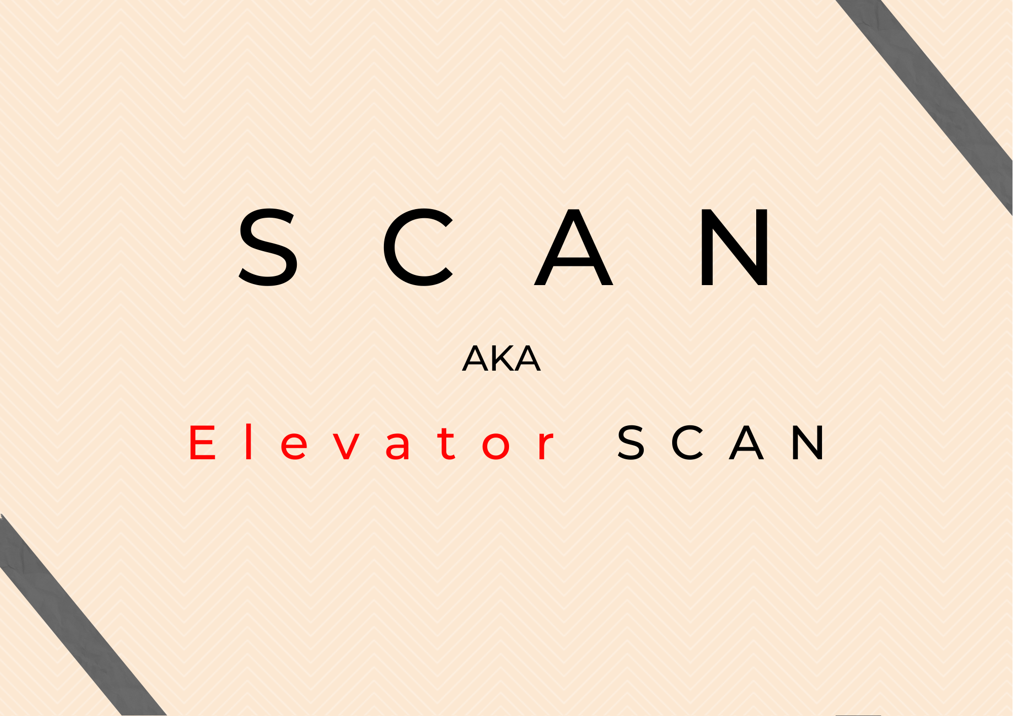 ELEVATOR SCAN